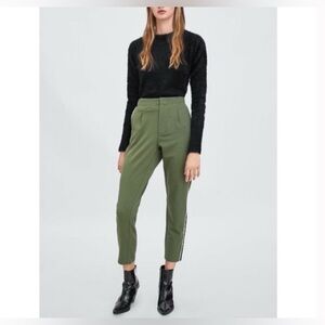 Zara khaki Green Trousers